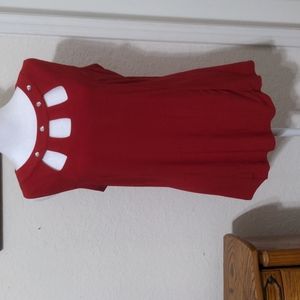 Diana Bell Women's Red Sleeveless Summer Top. Size M NWT